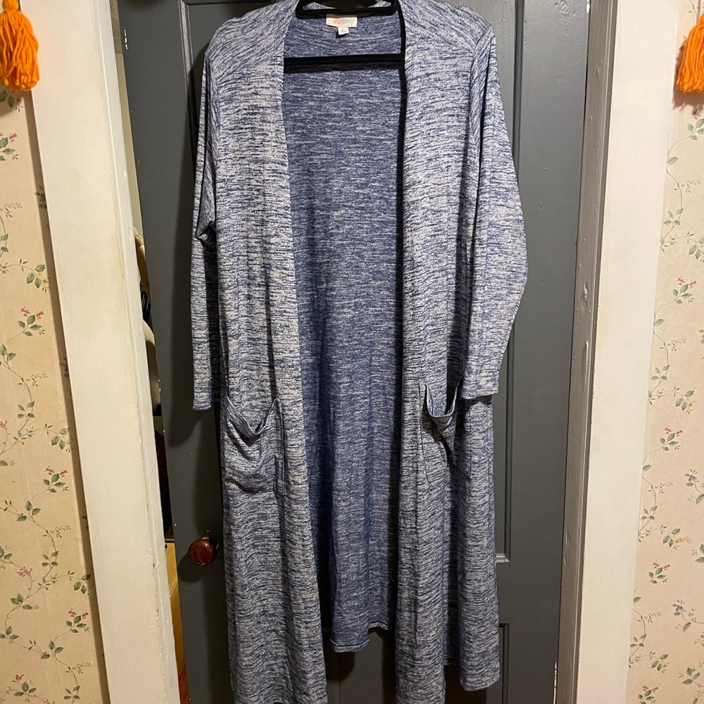 XL Jean blue LuLaRoe Sarah cardigan